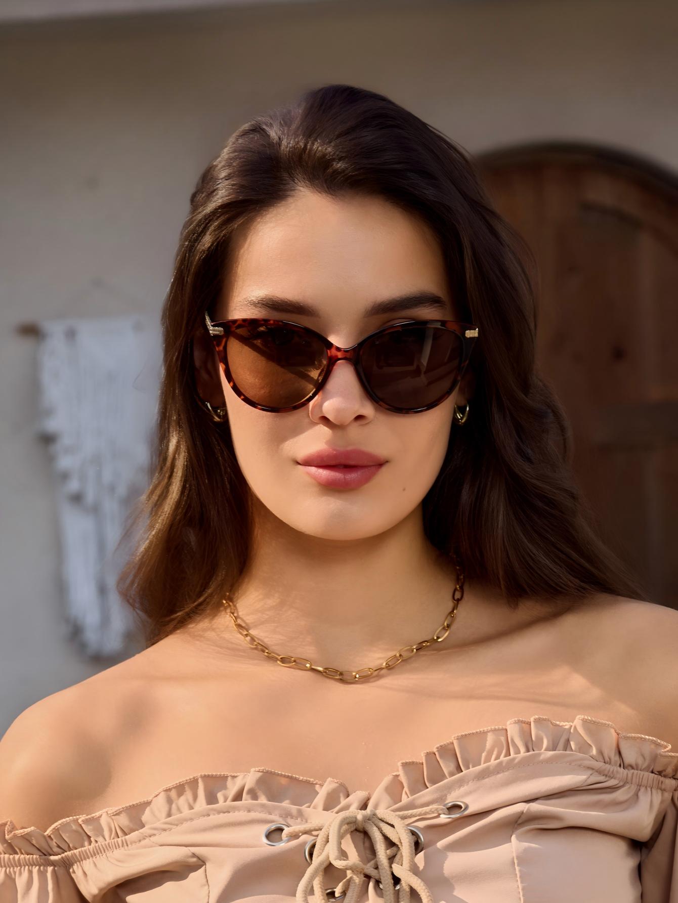 Retro Minimalist Cat Eye Fashi - Sunglasses Cat Eye 评论和价格