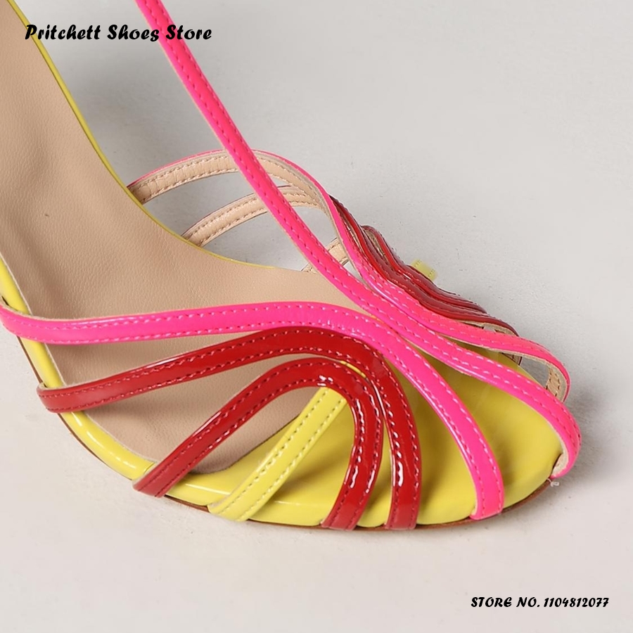 Women's Mixed Colors Strappy S - Sandal Strappy Heeled 评论和价格