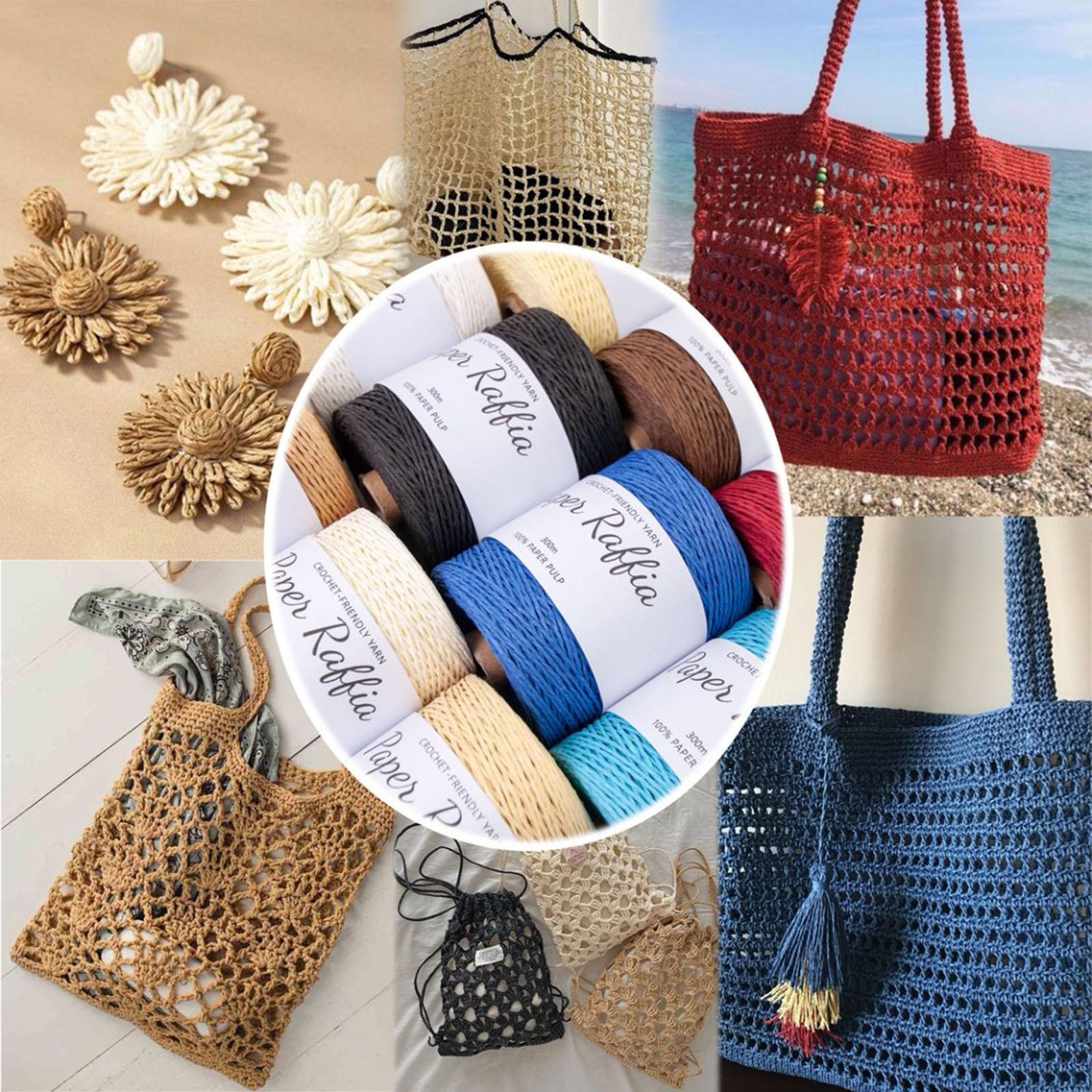 Cotton Raffia Raffia String 32 - Crochet Bag Raffia 评论和价格