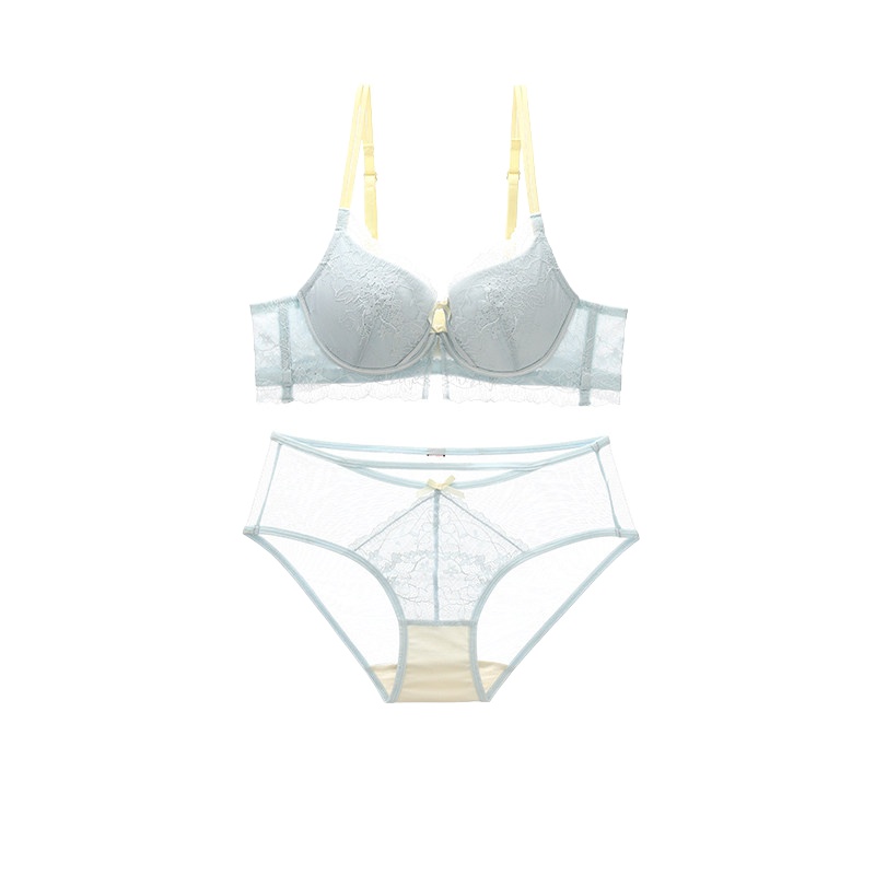 New Girly Sweet Lace Women Und - Bralette Triangle Set 评论和价格
