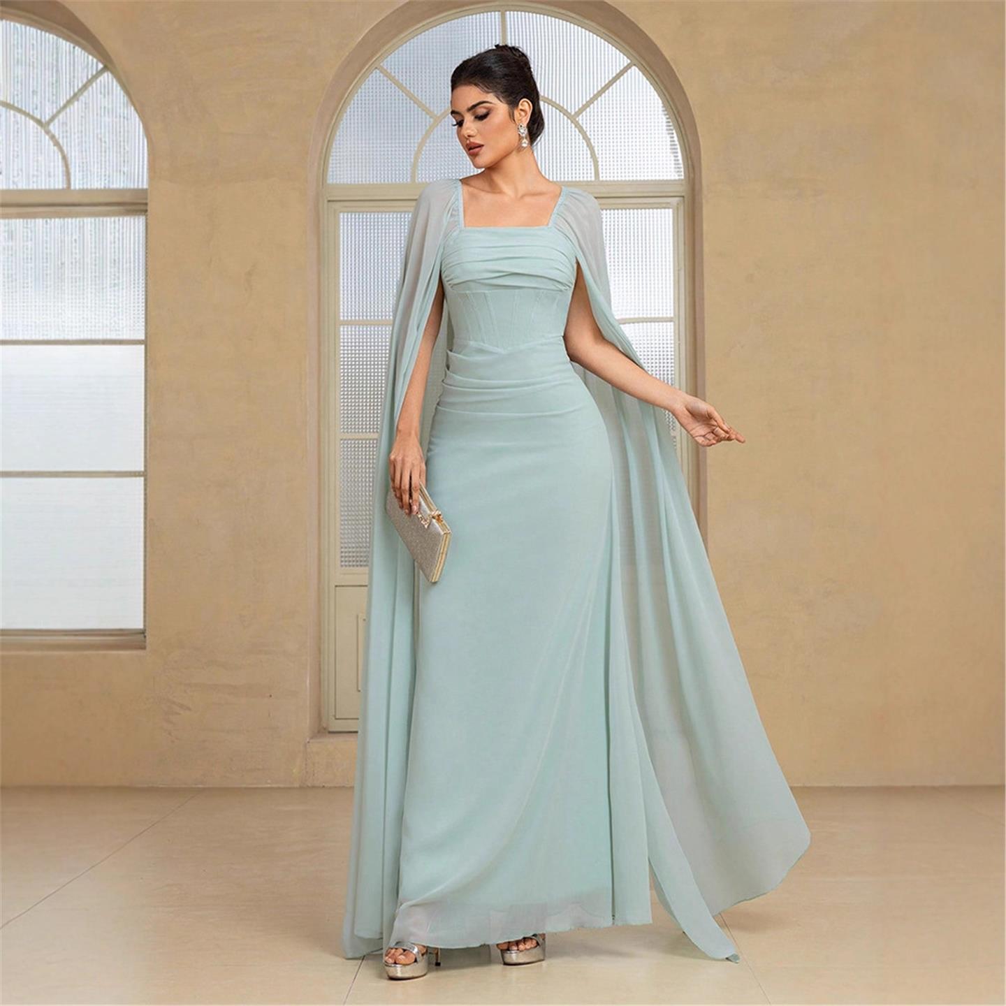 Elegant Long Evening Dress Pur - Linen Dress Wrap 评论和价格