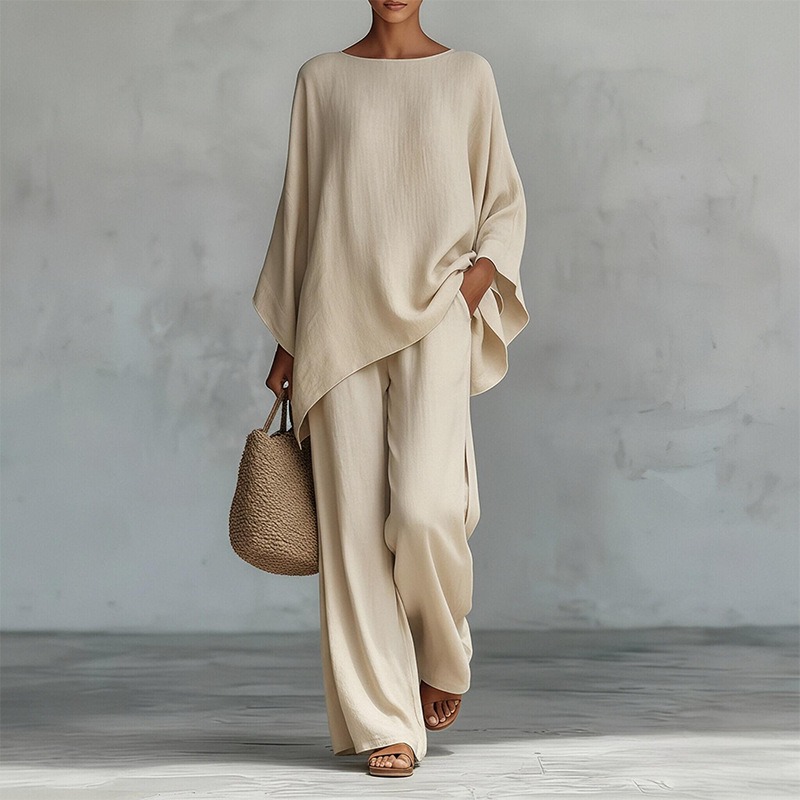 Spring New Fashion Linen Loose - Linen Pant Wide 评论和价格